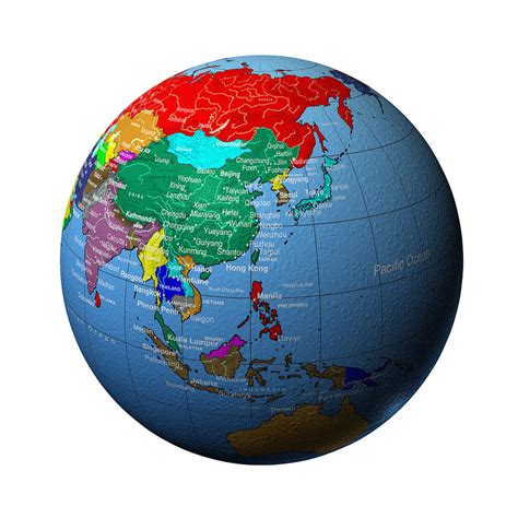 Globe Showing Asia